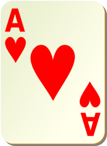 Simple Ace Of Hearts Clip Art